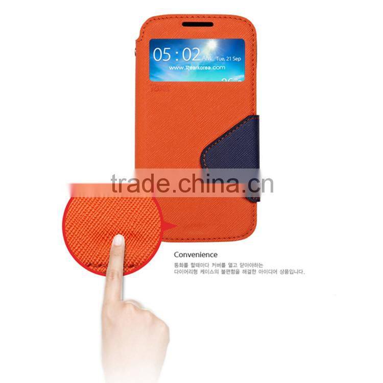 Clear View Leather Case For Samsung Galaxy S6,Wholesale Cell Phone Accessories In China