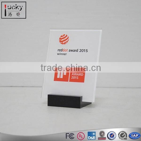 Red Acrylic Wall Holder With Two Pocket