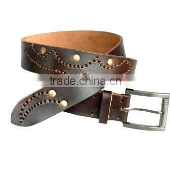 top brand leather belt