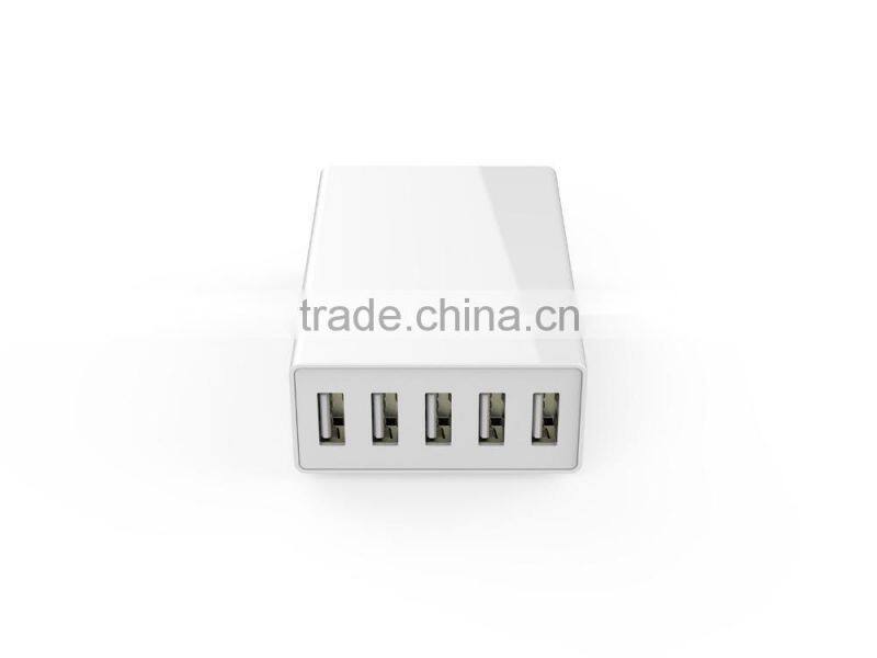 CE,ROHS,FCC Approved usb charger ODM/OEM quick delivery (E230541) PSE 5-PORT USB Charger with Smart IC