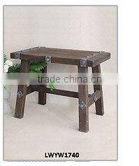 shabbby blue antique french style wood industrial console table