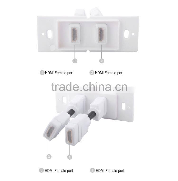 LINK-MI LM-EW02 Dual Port Home Theater HDMI Keystone Wall Plate Best Buy