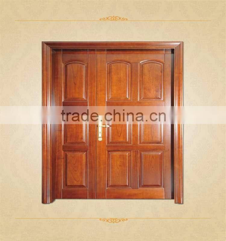 American Style Oak Wood Double Swing Door
