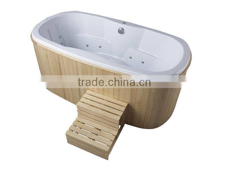 free-standing pure acrylic classcial massage bathtub (TB-B050A)