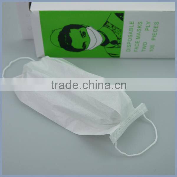 Disposable paper face mask