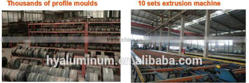 Gold anodized Aluminium door and window profile