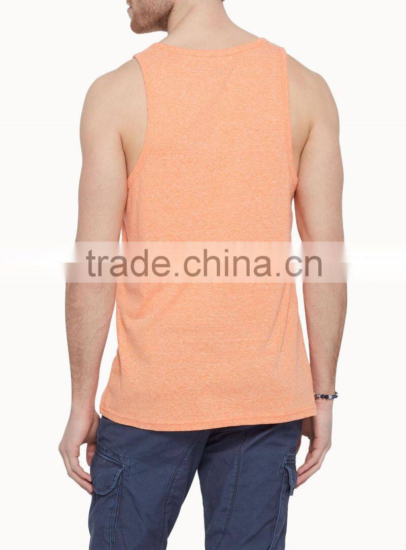 Daijun OEM china factory wholesale 100% cotton men gym tank top