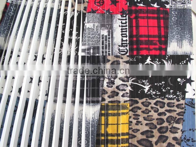 Women clothing printing pleated fabric for garment summer dresses for women maxi dress