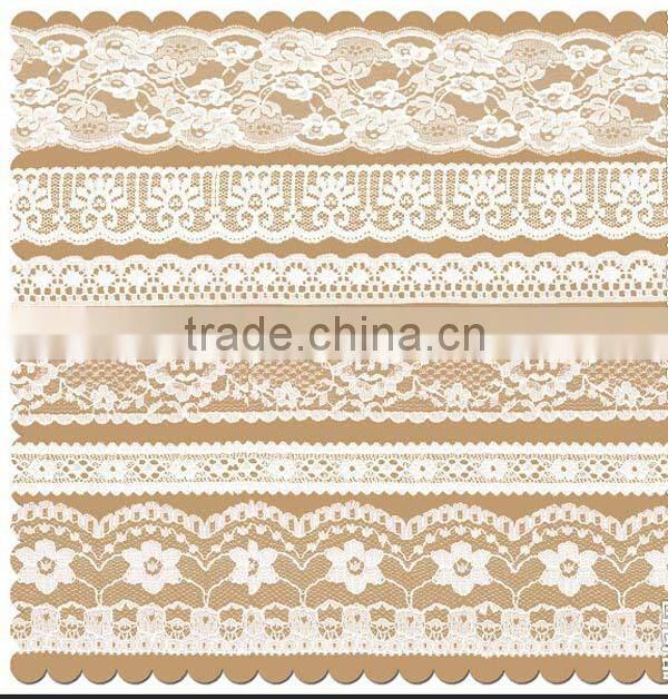 New design cotton embroider bridal lace trim,lace ribbon for dress