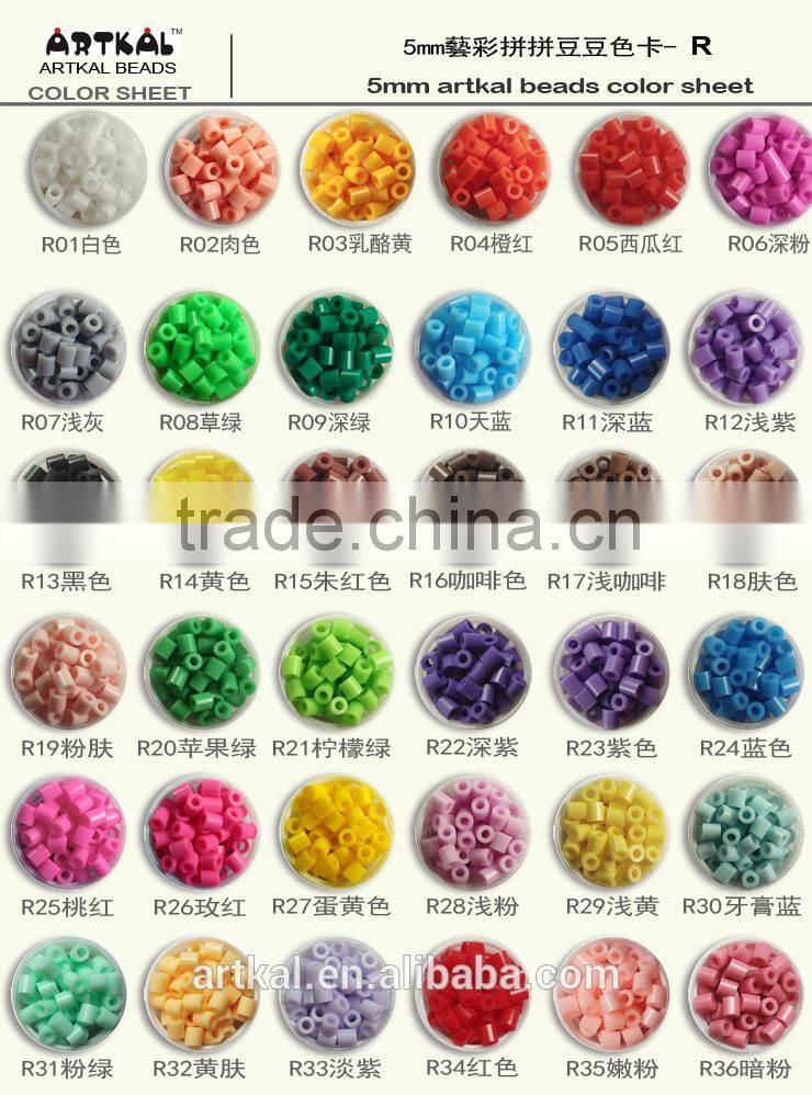 ARTKAL fuse beads 450 beads/box AS124 children intelligent craft toy plastic fuse beads for wholesale
