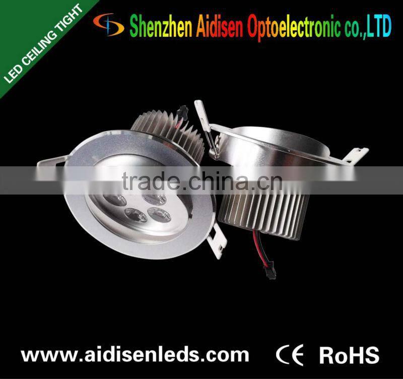 New populer round white 5w dimmable led downlight 220v