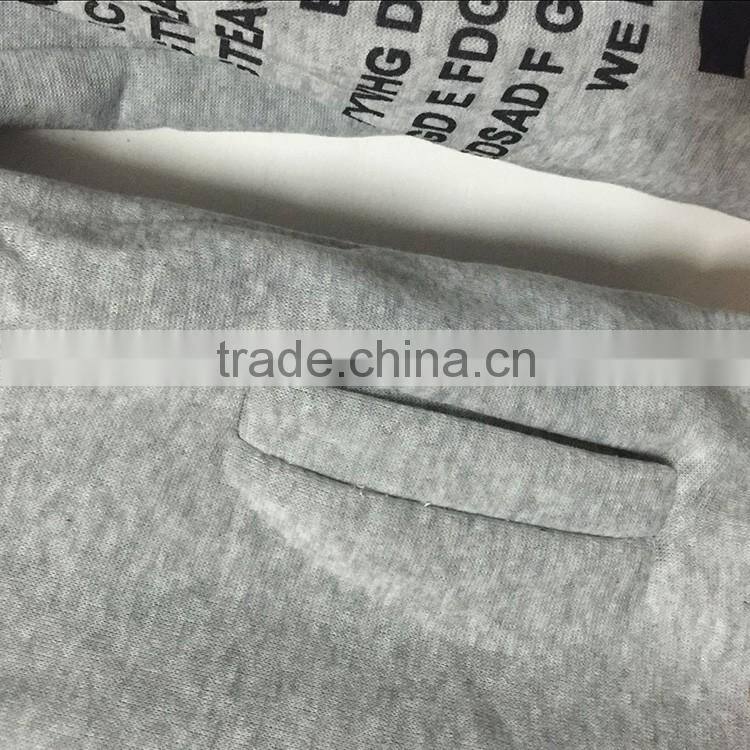 Wholesale 2016 Fashion Women Slit Back Letters Printed Hoodies Ladies Alphabet Long Velvet Zip Up Custom Hoodie Manufacturers
