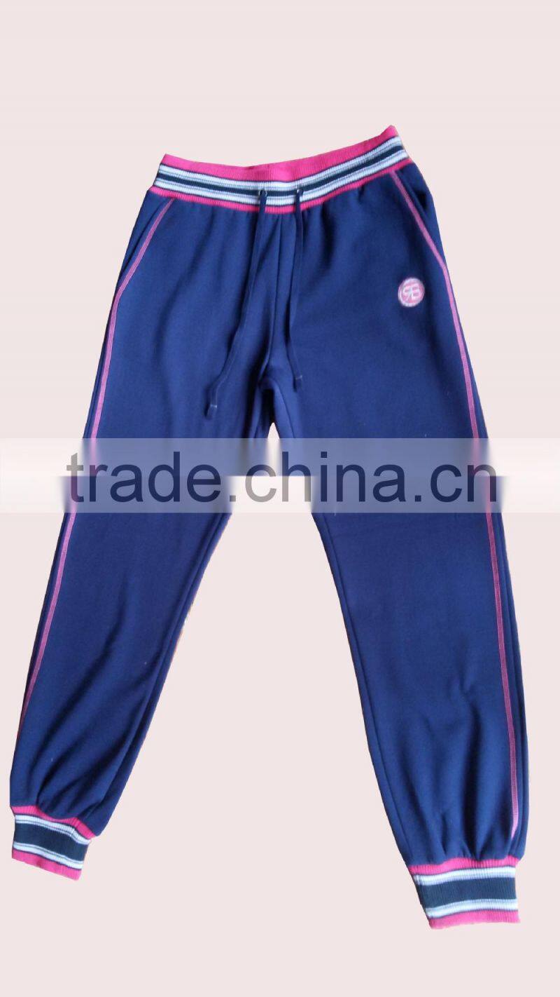casual sports fleece pants for lady