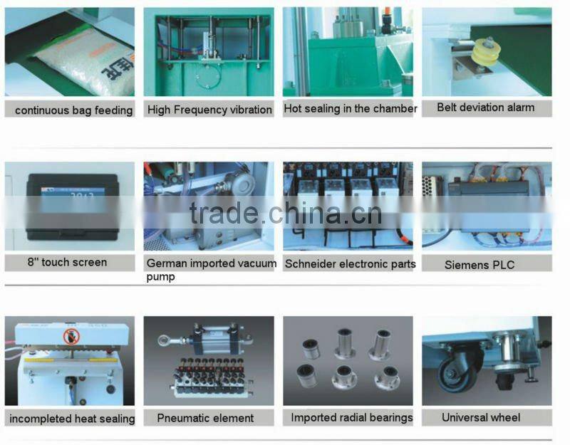 Vacuum machine DZX-500-X6 Automatic high volume rice chamber vacuum sealers