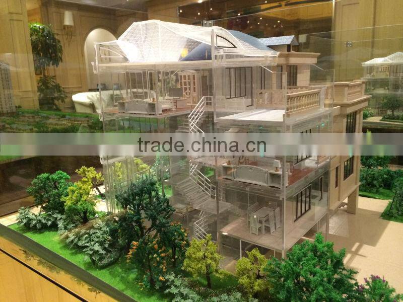 China supplier 3D Maquette residential house miniature building scale model