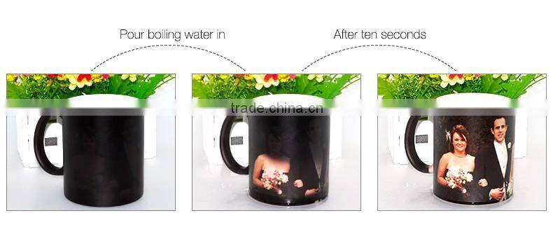 Wholesale blank sublimation full color change ceramic caneca sublimation products