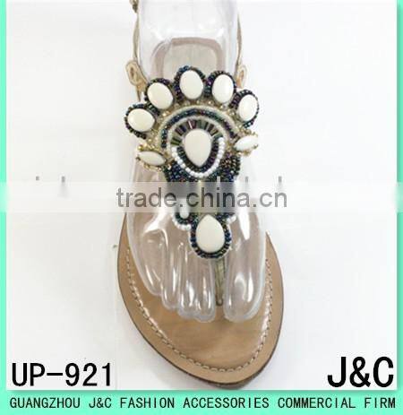 2017 the newest rhinestone summer sandals beaded uppers