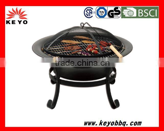 KEYO hot sale round 26 inch indoor fire pit