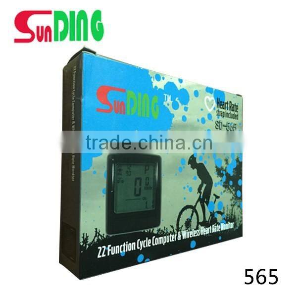 wired bicycle computer wireless heart rate monitor from Sunding factory