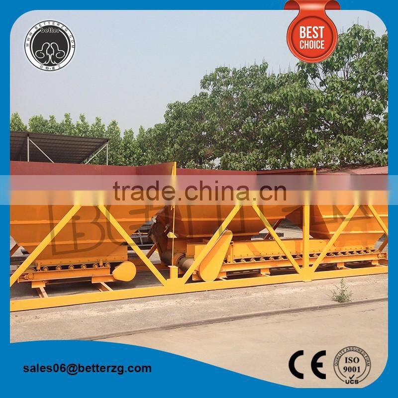 Aggregate concrete construction for concrete batching plant or mobile plant