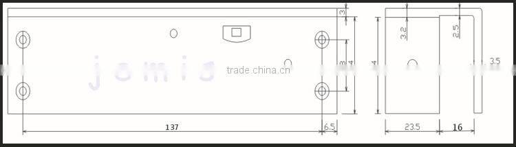 Fail Safe Electric Bolt Lock for frameless Glass Door / Wooden door / Aluminum door JM-160A