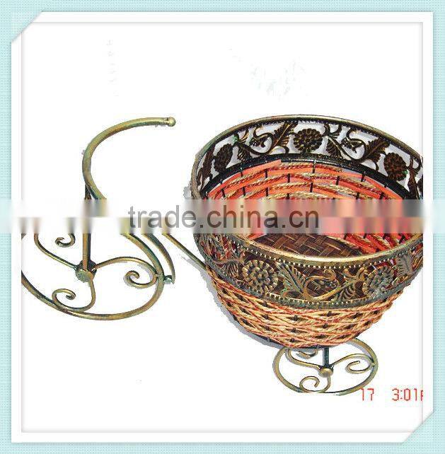 Decorative garden bicycle flower pot