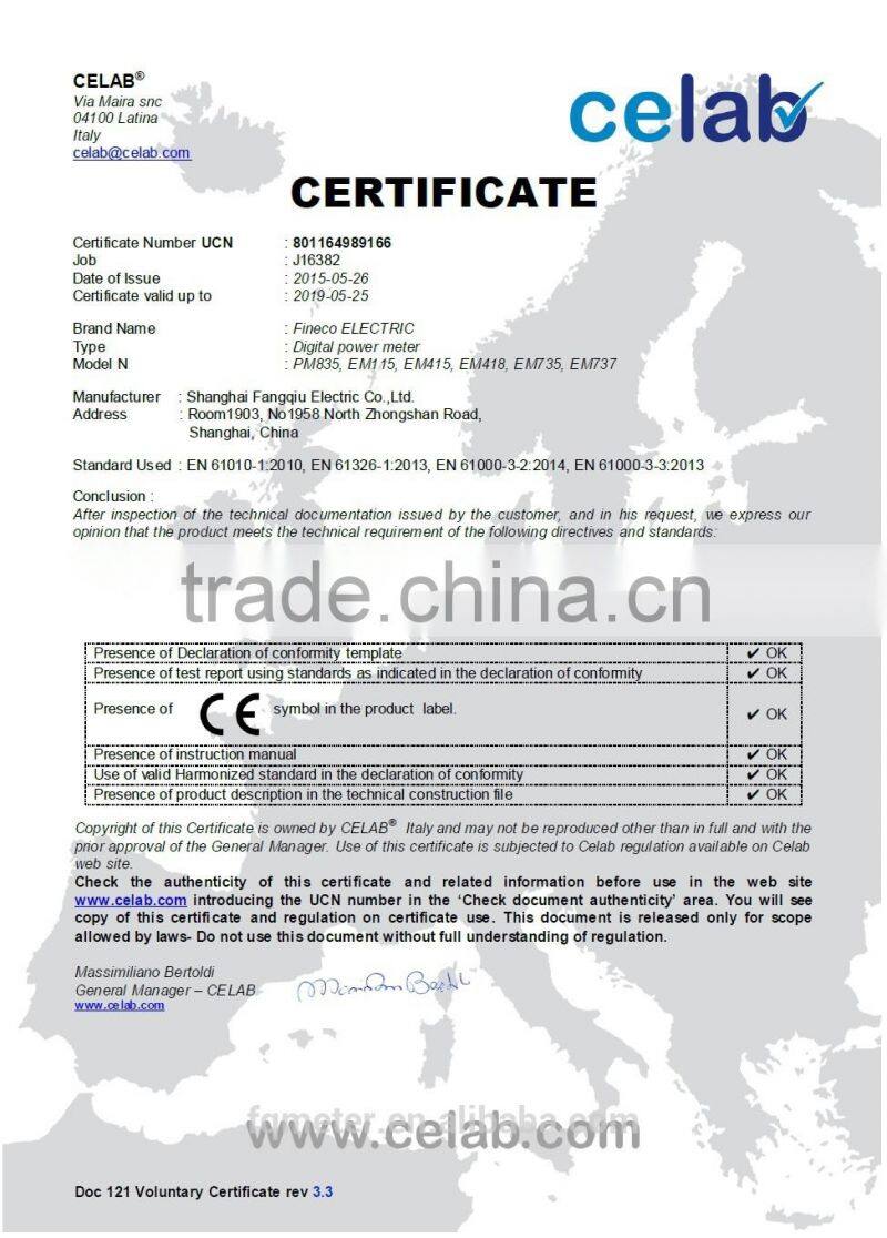 PM835 watt panel meter ac dc voltage digital panel meter electric digital panel meter in taiwan