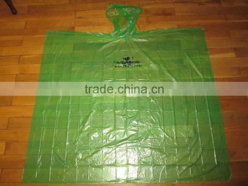 2016 Logo Printed Promotional Transparent PE Raincoat Disposable Plastic Raincoat