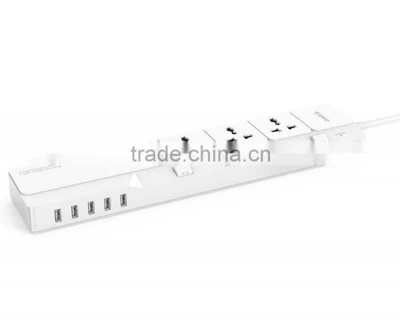 Universal Power Extension Cord with USB charger