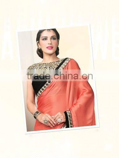 Marine Blue Georgette Saree