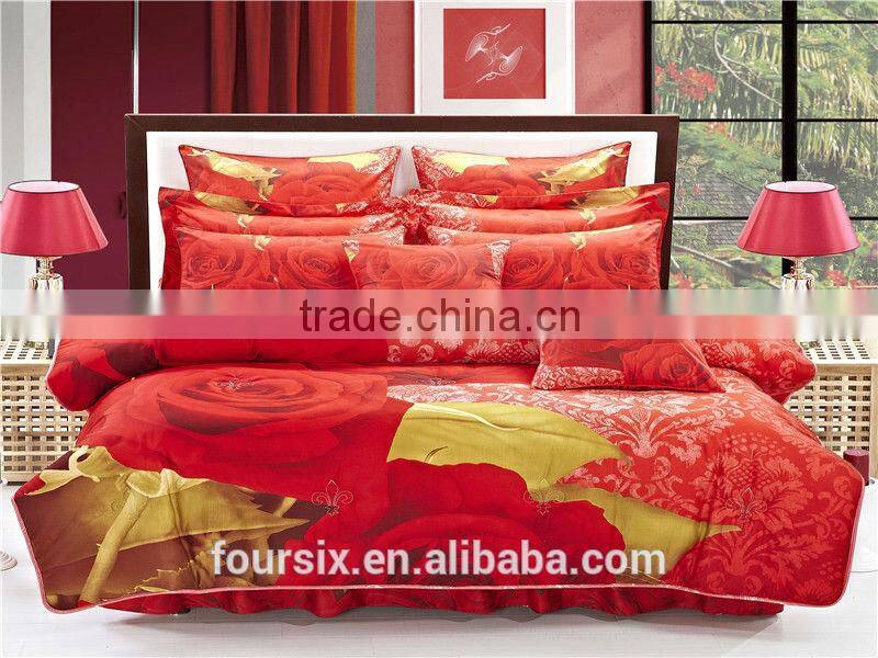 home textile, 2013 printed flower quality cotton set -3d