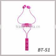 2015 Shenzhen factory high quality wireless bluetooth stereo headset bt-1 for fitness center