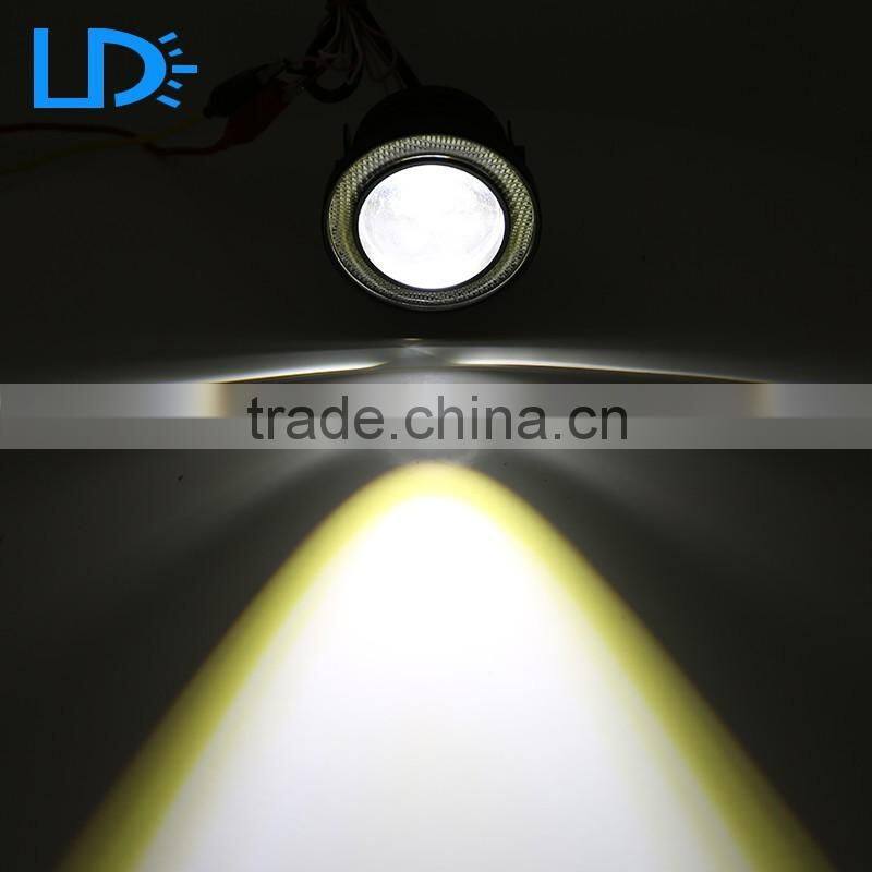 High quality 3.0 inch led spot light for motorcycle angel eyes fog lights