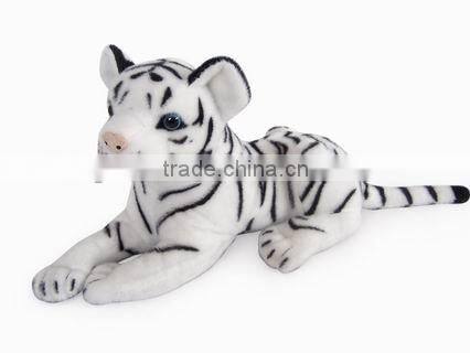 factory wholesale realistic plush grovel black panther stuffed plush jungle animal plush black panther soft toy