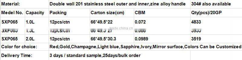 Excellent Quality Stainless Steel Double Wall Vacuum Jug