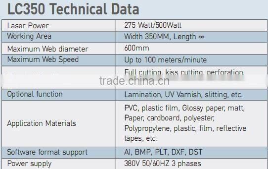 Digital Laser Label Die Cutting Machine for Roll Label