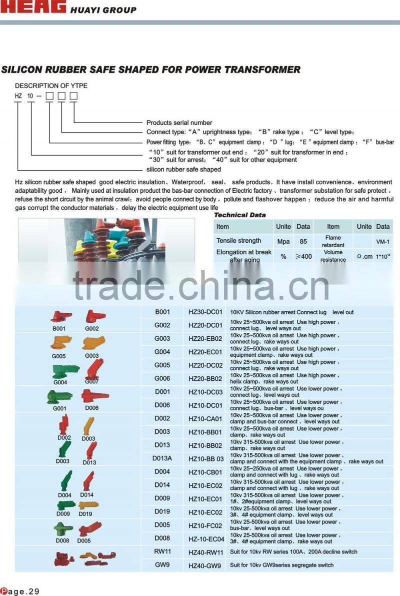 Silicon Rubber Safe Insulation Shaped