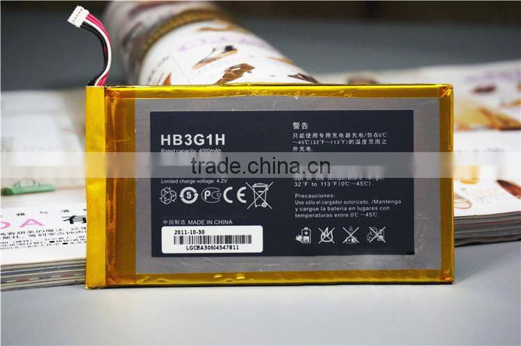 2016 Factory OEM Original Quality HB3G1 4000mah mobile phone battery for huawei hb3g1h