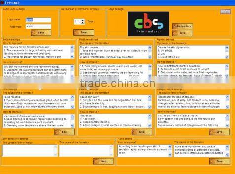 AYJ-J019 skin&hair analyzer facial reveal imager skin analyzer