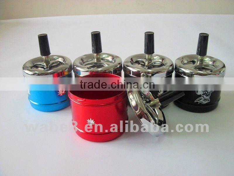spin metal ashtray