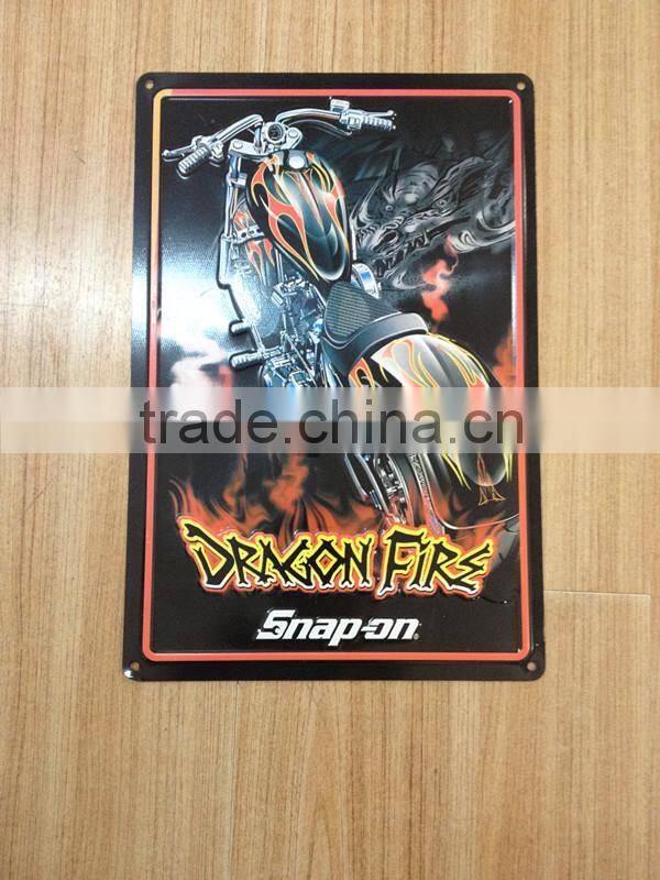 Custom car metal tin plate sign wholesale,vintage decoration tin plaque