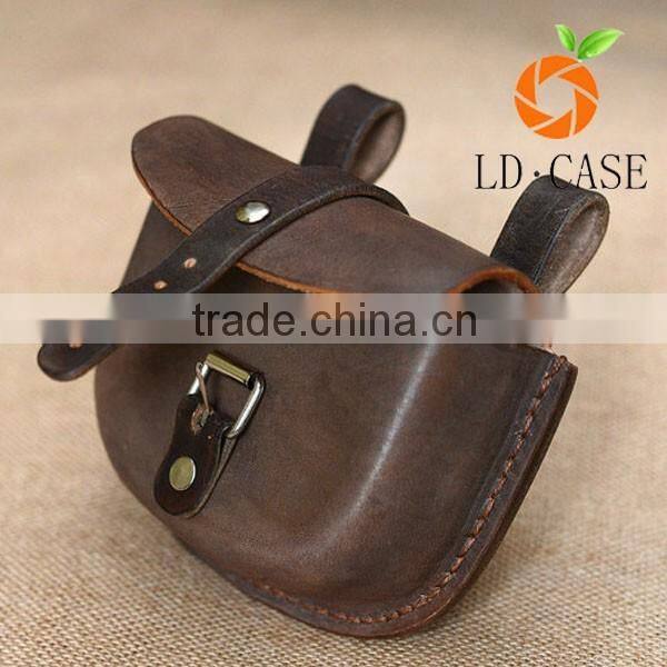 Good quality Waterproof leather man waist bag sport waist tool bag