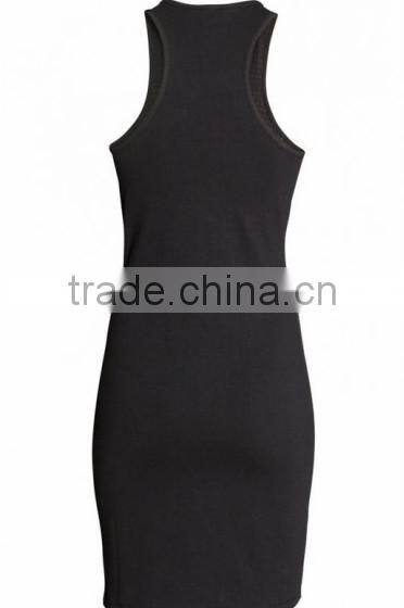 Light Green Wave Striped Sleeveless Dress slim dress fashion