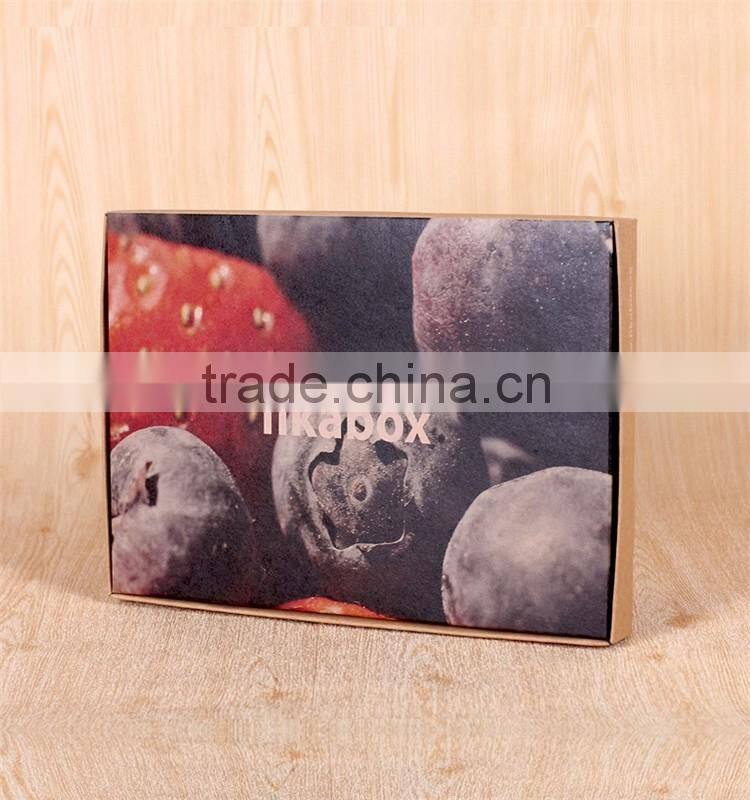 Customized good quality brown paper food packaging box