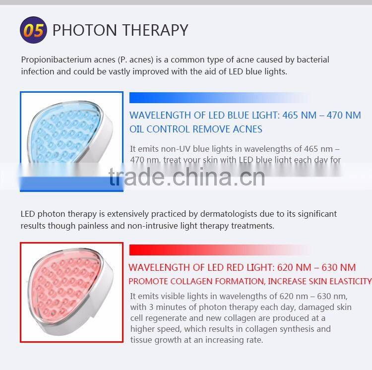 red blue light therapy facial machine