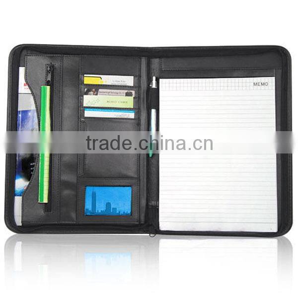 Executive PU Leather Portfolio Folder with Pad for iPads