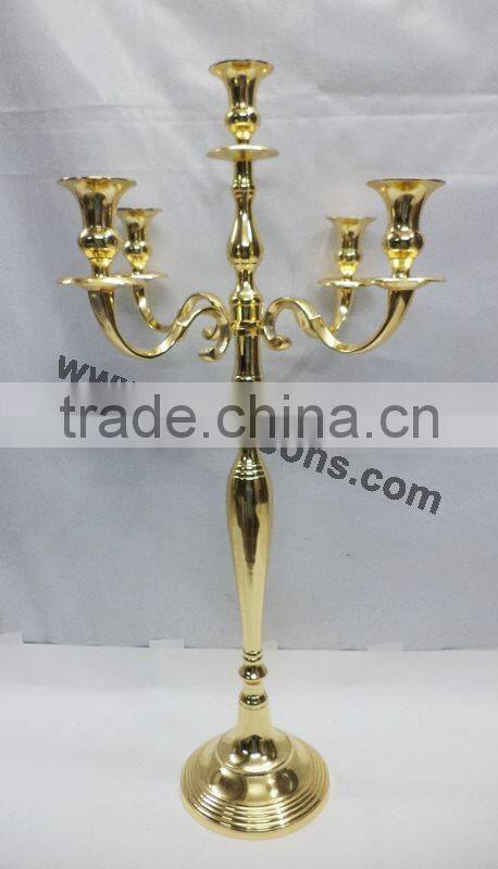 Modern Popular Gold Candelabras And 5 Arms Gold Candelabra Weddings For Church Decor