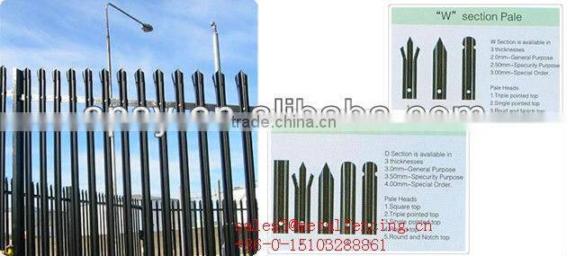 Euro style Fence /palisade fence/european style fence/euro guard fencing/country fence styles