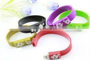 custom silicone wristband usb driver,3d sound usb driver