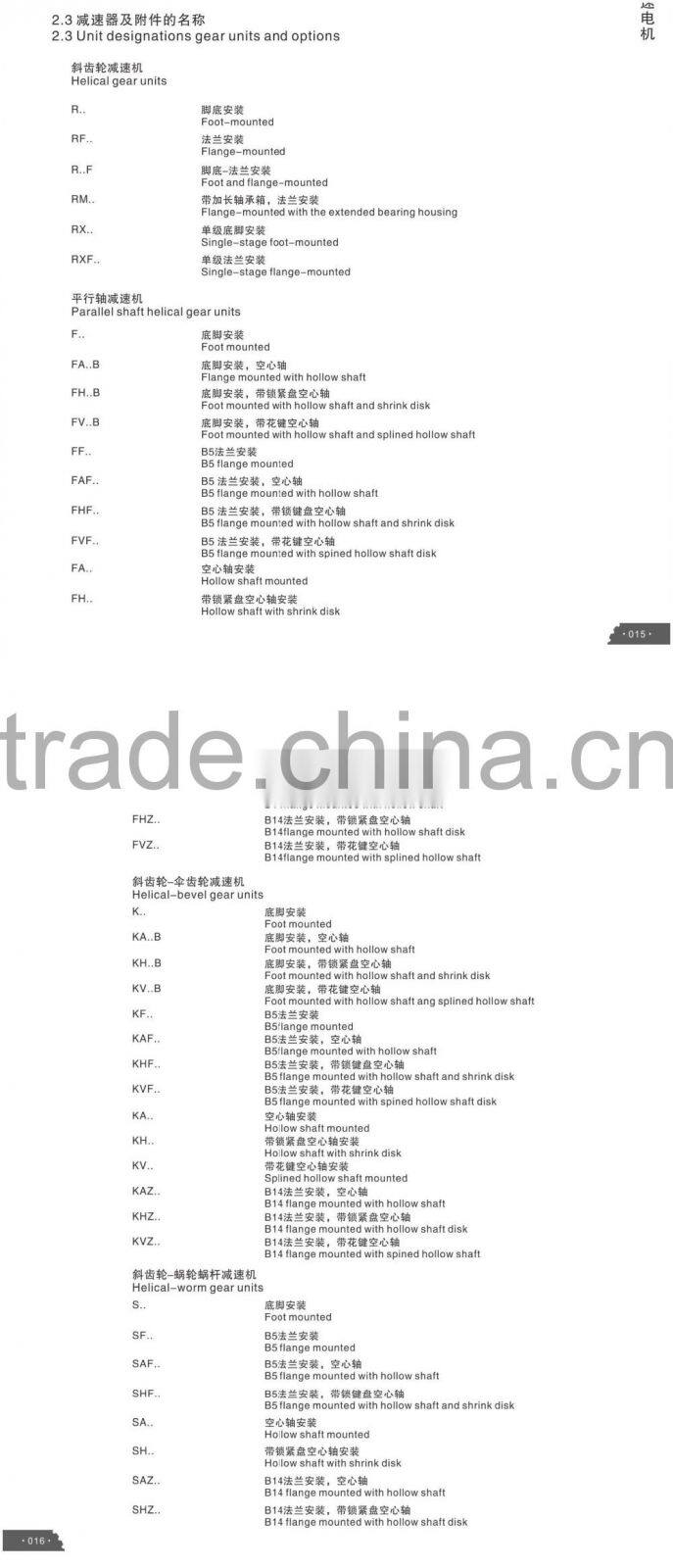 1.1kw R47 Ratio 47.75 B14 Flange reduction worm gearbox speed reduction gearbox
